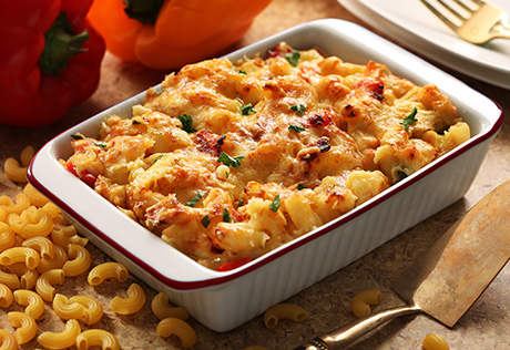 Macaroni Alforno With Beef Peppers